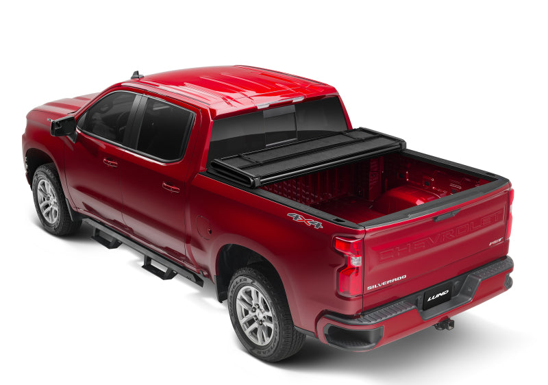 LUND 969155 Lund 07-13 Chevy Silverado 1500 Fleetside (5.8ft. Bed) Hard Fold Tonneau Cover - Black