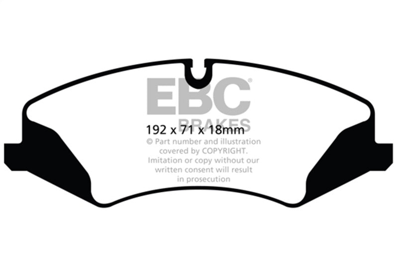 EBC ED92123 14+ Land Rover LR4 3.0 Supercharged Extra Duty Front Brake Pads