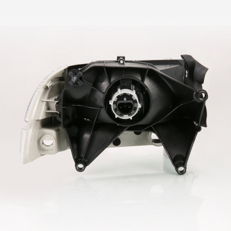 ANZO 111455 1997-2004 Dodge Dakota Crystal Headlight Set Chrome Amber