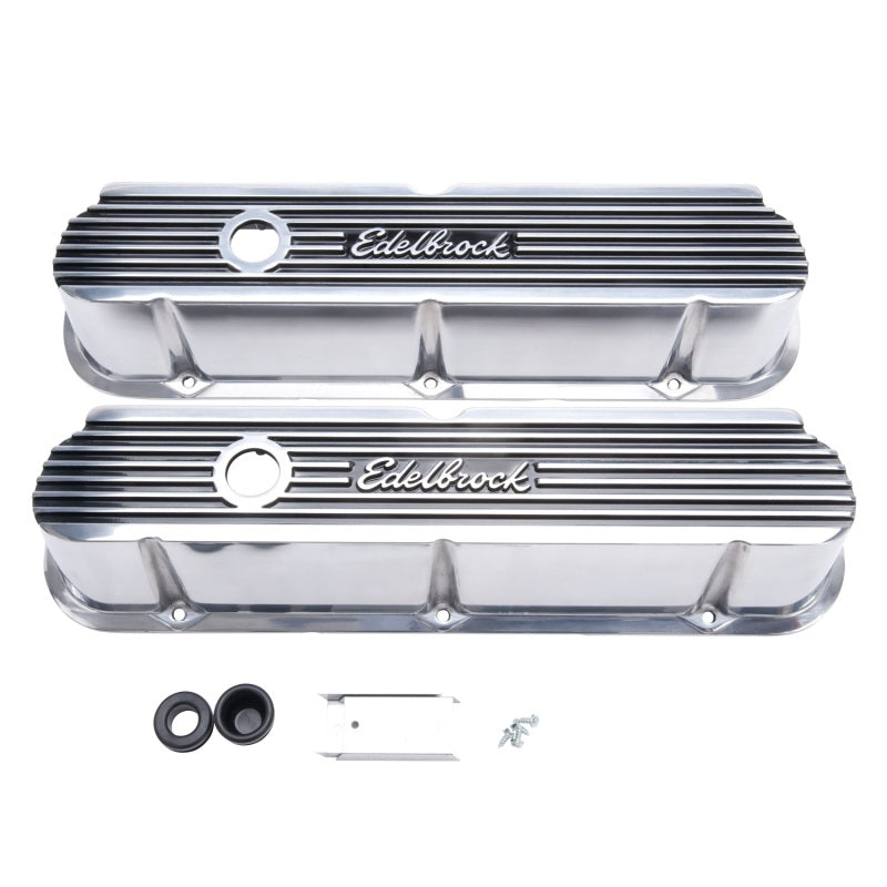 Edelbrock 4264 Valve Cover Elite II Series Ford 289-302-351W CI V8 Tall Polished