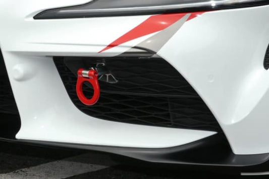 Cusco 1C2 017 F Folding Front Tow Hook 2020+ Toyota Supra (A90) 3.0L Turbo - Red