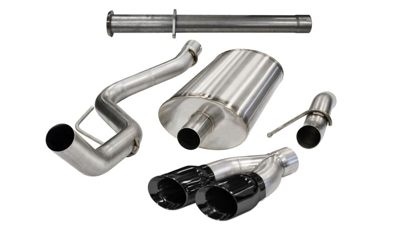 CORSA Performance 14759BLK Corsa 2011-2014 Ford F-150 Raptor 6.2L V8 133in Wheelbase Black Xtreme Cat-Back Exhaust