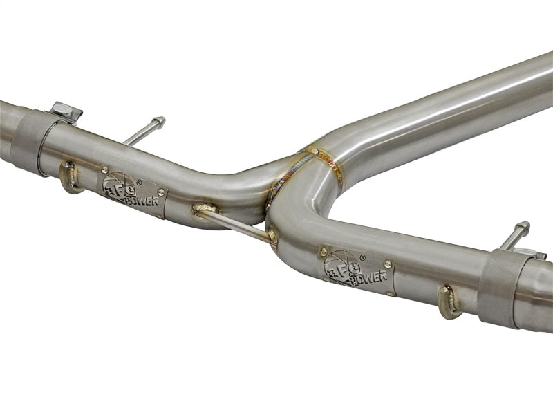 aFe 49-36615-L POWER Takeda 16-17 Honda Civic I4-1.5L (t) 2.5-2.25in 304 SS CB Dual-Exit Exhaust Blue Tips