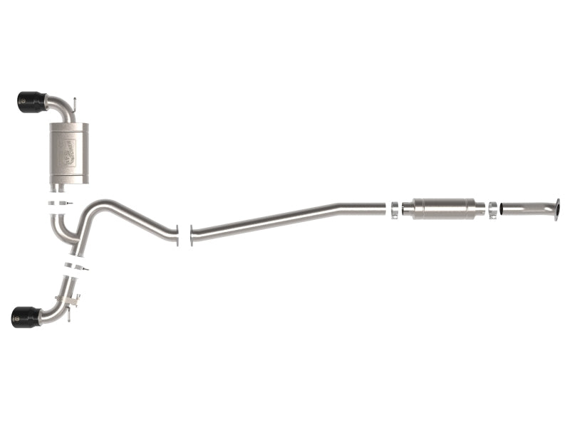 aFe 49-37033-B 22-23 Hyundai Kona N L4 2.0L(t) Takeda 3in 304 SS Cat-Back Exhaust System w/ Black Tips