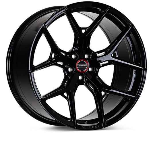 Vossen HF5-0M25 HF-5 20x10.5 / 5x112 / ET30 / Super Deep Face / 66.5 - Gloss Black Wheel
