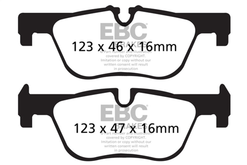 EBC DP32132C 14+ BMW 228 Coupe 2.0 Turbo ATE calipers Redstuff Rear Brake Pads