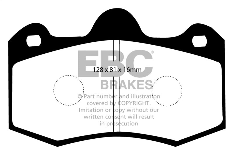 EBC DP9036 11+ Mclaren MP4-12C 3.8 Twin Turbo Orangestuff Rear Brake Pads