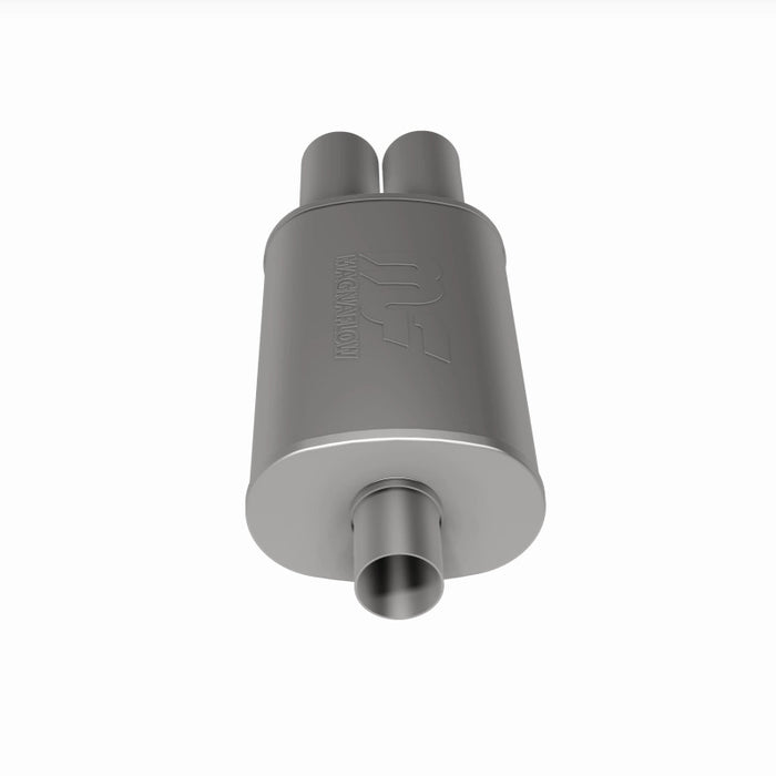 Magnaflow Perf Exhaust MAG14815 Stainless Muffler 2.25in In / Dual 3in Tips Out