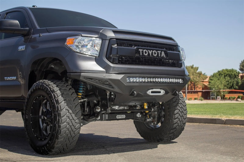 Addictive Desert Designs F741422860103 2014+ Toyota Tundra Stealth Fighter Front Bumper w/Winch Mount & Sensors