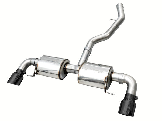 AWE Tuning 3015-33429 AWE 19-23 BMW 330i / 21-23 BMW 430i Base G2X Touring (Excl.Conv) Axle Back Exhaust - Diamond Black