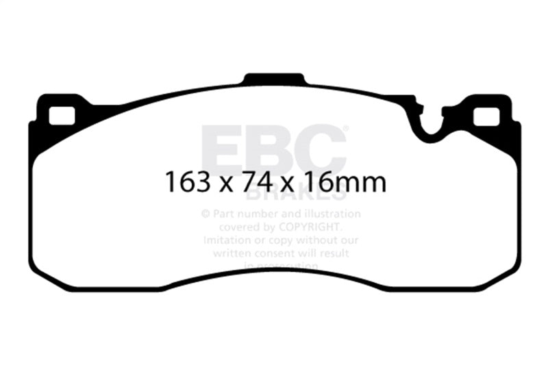 EBC DP41995R 08-10 BMW 135 3.0 Twin Turbo Yellowstuff Front Brake Pads