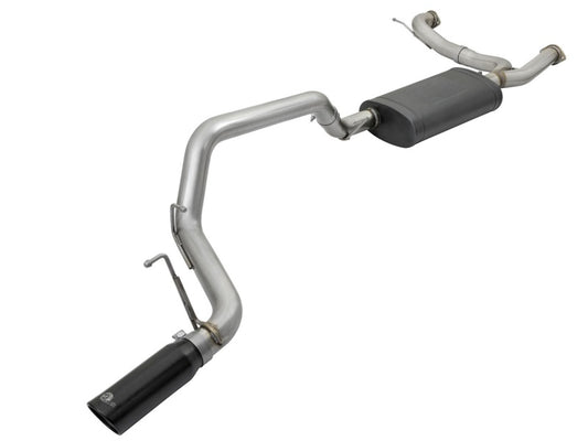 aFe 49-36114-B MACHForce XP 3in 304 SS Cat-Back Exhausts w/ Black Tips 10-17 Nissan Patrol (Y62) V8-5.6L