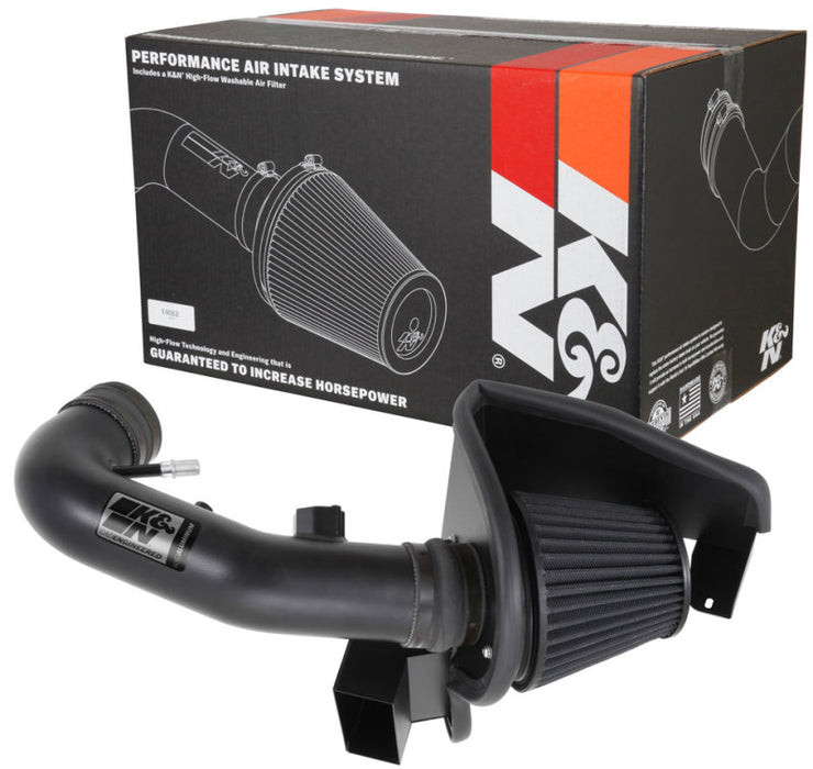 K&N Engineering 71-3527 K&N 11-14 Ford Mustang GT 5.0L V8 Black Performance Intake Kit