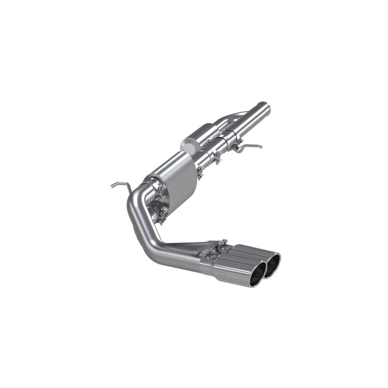 MBRP S5081304 09+ Chevrolet Silverado 1500 3in Cat Back Pre-Axle Dual Outlet w/ 4in Tip - T304