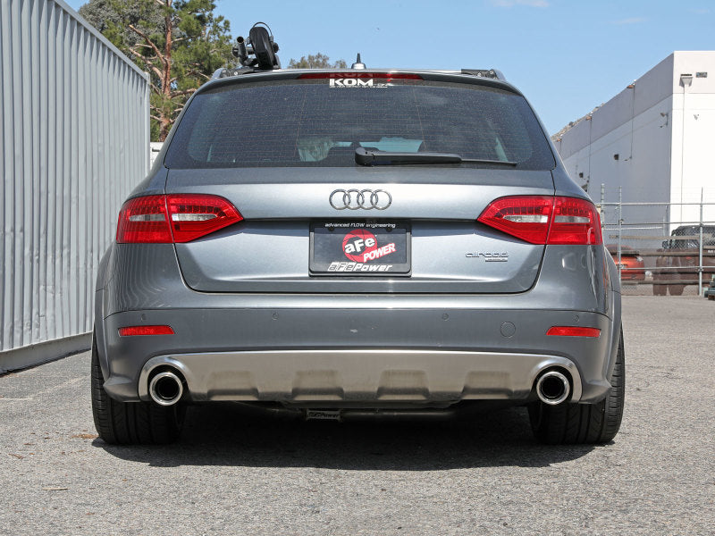 aFe 49-36437-P MACH Force-Xp 13-16 Audi Allroad L4 SS Axle-Back Exhaust w/ Polished Tips