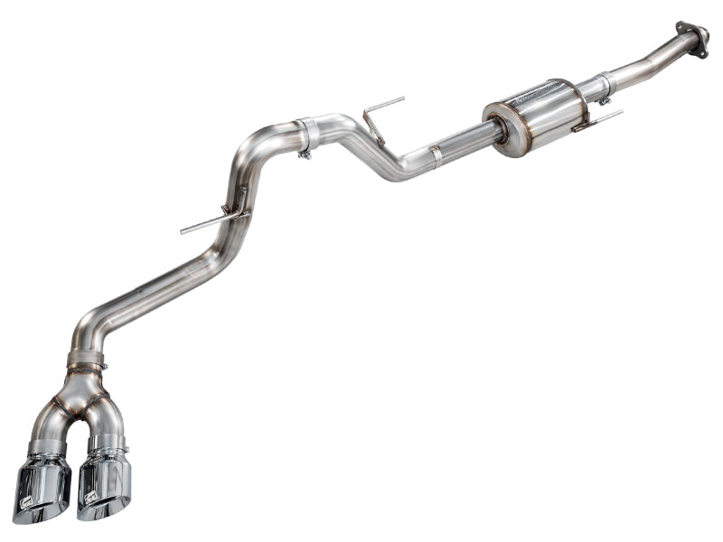 AWE Tuning 3015-32145 AWE 21-25 Ford F150 (14th Gen Reg Cab) Cat-Back Exhaust - 4.5in Dual Side Exit Chrome Tips