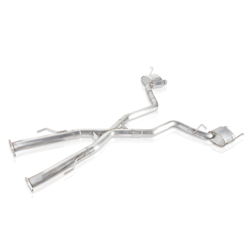 Stainless Works JEEP1862CB-S 2018 Jeep TrackHawk 6.2L 3in Catback System X-Pipe Turbo S-Tube Muffler Stock Exit