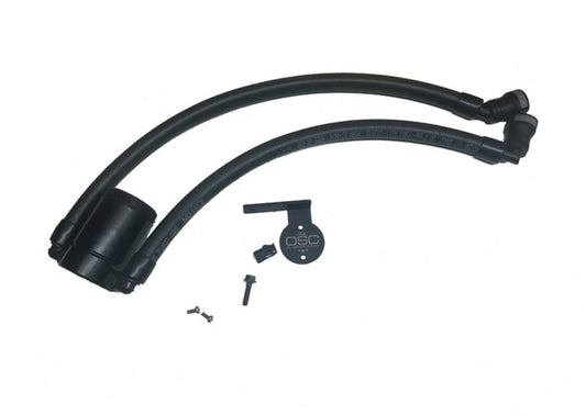 J&L 3036P-B 11-14 Ford F-150/Ford F-150 Raptor 6.2L Passenger Side Oil Separator 3.0 - Black Anodized