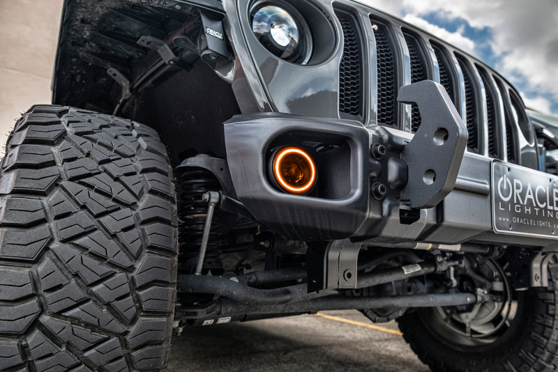 ORACLE Lighting 5846-334 Oracle Jeep Wrangler JK/JL/JT High Performance W LED Fog Lights - w/o Controller