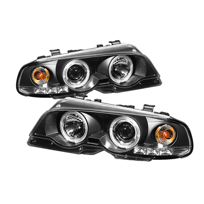 SPYDER 5008923 Spyder BMW E46 3-Series 00-03 2DR 1PC Projector Headlights LED Halo LED Blk PRO-YD-BMWE46-2D-HL-BK