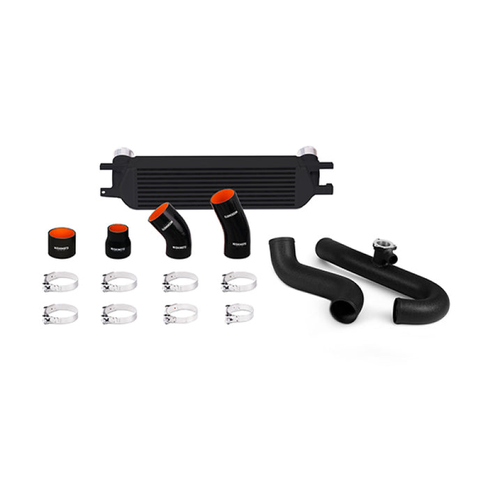 Mishimoto MMINT-MUS4-15KWBK 2015 Ford Mustang EcoBoost Performance Intercooler Kit - Black Core Wrinkle Black Pipes