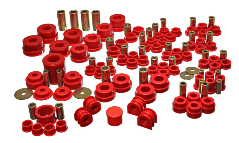 Energy Suspension 7.18108R 02-09 Nissan 350Z / 03-07 Infiniti G35 Coupe Red Hyper-Flex Master Bushing Set