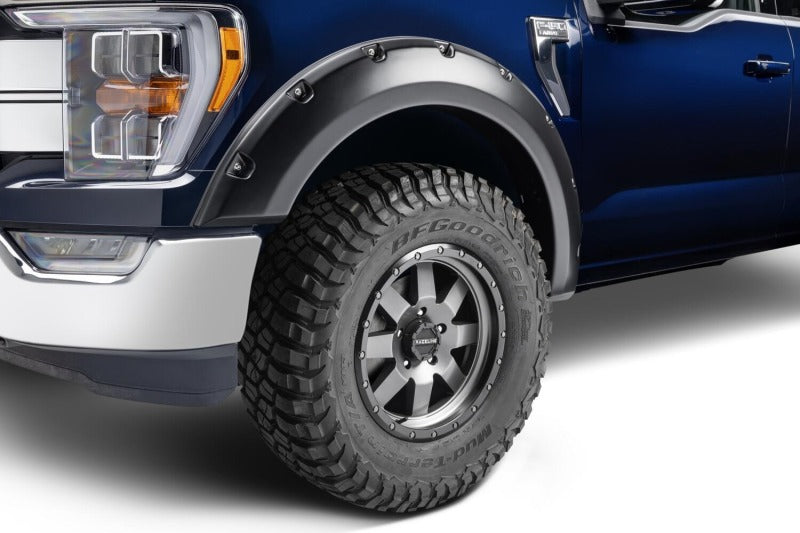 Bushwacker 20963-02 2021 Ford F-150 (Excl. Lightning) Pocket Style Flares 4pc - Black
