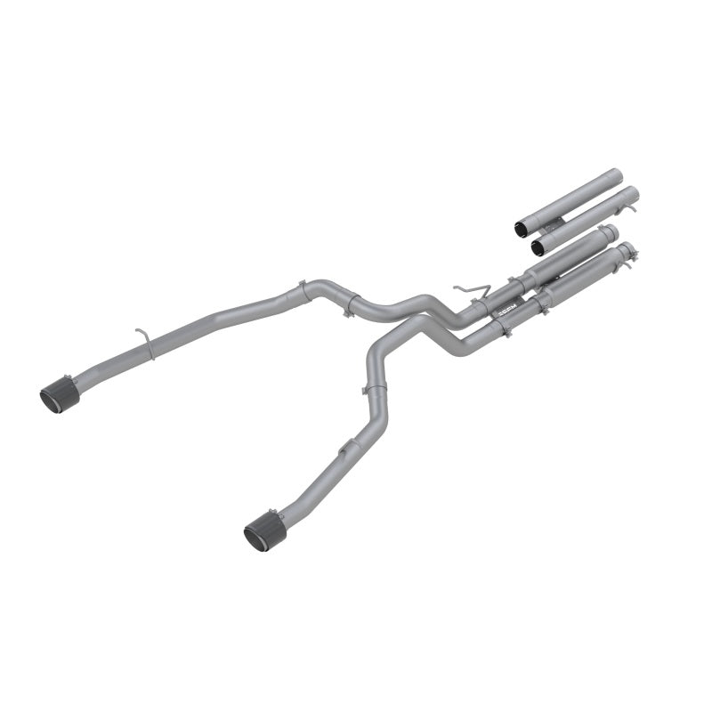 MBRP S51543CF 2021 RAM TRX 6.2 S/C 3in Catback Dual Rear Carbon Fiber Tips(Race)- T304