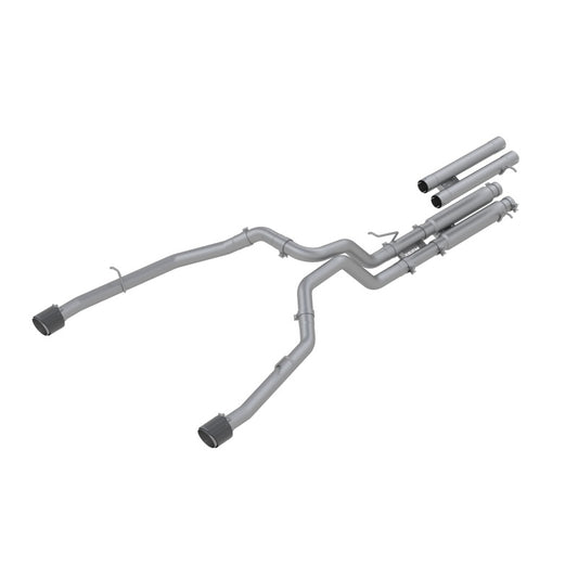 MBRP S51543CF 2021 RAM TRX 6.2 S/C 3in Catback Dual Rear Carbon Fiber Tips(Race)- T304