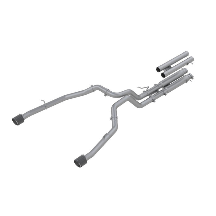 MBRP S51543CF 2021 RAM TRX 6.2 S/C 3in Catback Dual Rear Carbon Fiber Tips(Race)- T304