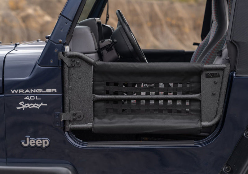 Rampage 7683 1997-2006 Jeep Wrangler(TJ) 2-Door Tube Doors With Netting - Black