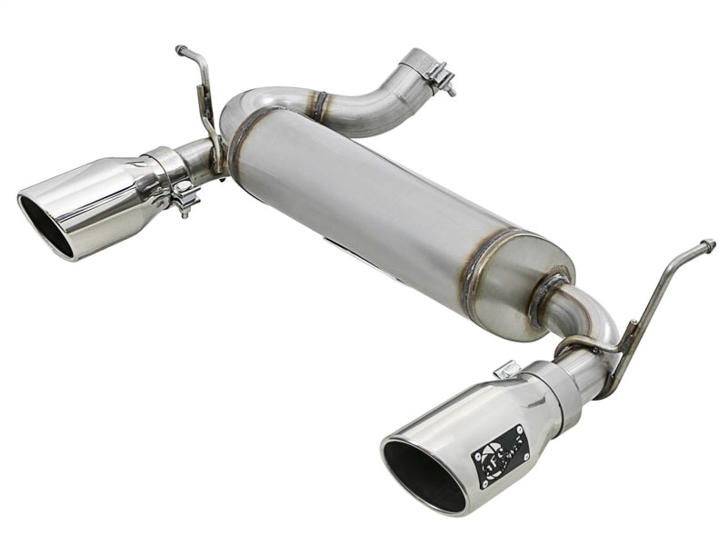 aFe 49-48061-P Rebel Series 2.5in 409 SS Axle-Back Exhaust w/Polished Tips 07+ Jeep Wrangler (JK) V6 3.6L/3.8L