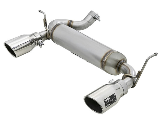 aFe 49-48061-P Rebel Series 2.5in 409 SS Axle-Back Exhaust w/Polished Tips 07+ Jeep Wrangler (JK) V6 3.6L/3.8L