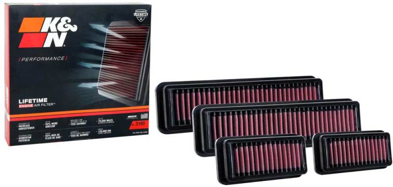 K&N Engineering 33-3160 K&N BMW X3M/X4M L6-3.0L F/I Turbo Drop In Air Filter