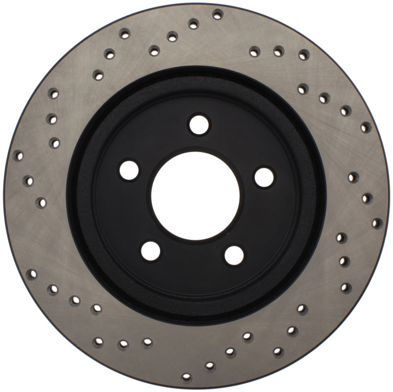 Stoptech 128.61087R StopTech 05-10 Ford Mustang V6/4.0L / GT V8/4.6L Cross Drilled Right Rear Rotor