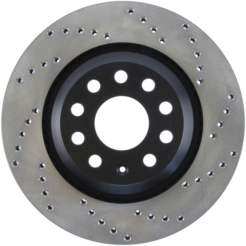 Stoptech 128.33113L StopTech 09-13 VW CC 3.6L VR6 / 08-09 & 12 Golf R/Golf R32 Drilled Left Rear Rotor