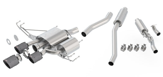 Borla 140738CFBA 17-18 Honda Civic Type R 2.0L 2.75in Atak Adjustable Catback Exhaust (Carbon Fiber Black Tip)