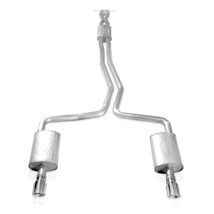 Stainless Works TA10ECOCB 2010-18 Ford Taurus SHO V6 2-1/2in Catback Chambered Mufflers X-Pipe