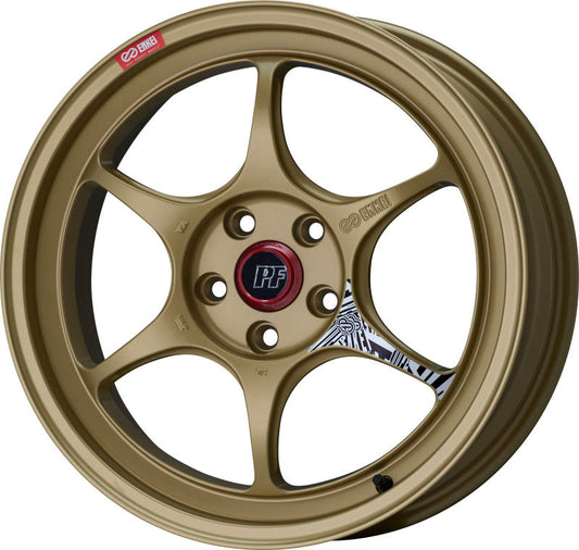 Enkei 545-895-6527GG PF06 18x9.5 5x114.3 27mm Offset 75mm Bore Gold