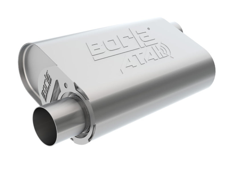 Borla 400947 CrateMuffler LS3 ATAK 2.5in Offset/Offset 14inx4.35inx9in Muffler