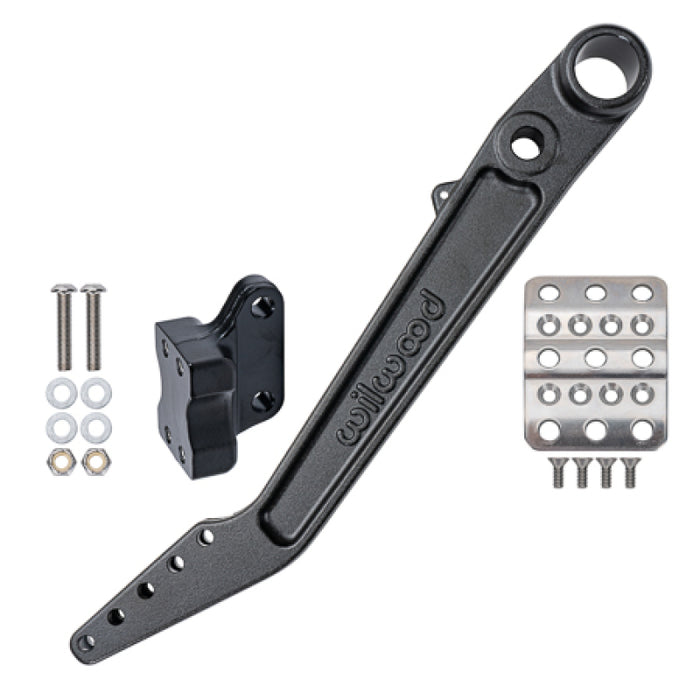 Wilwood 340-16399 Adjustable 5.5-6.25:1 Ratio Reverse Mount Pedal Replacement Kit - Black E-coat