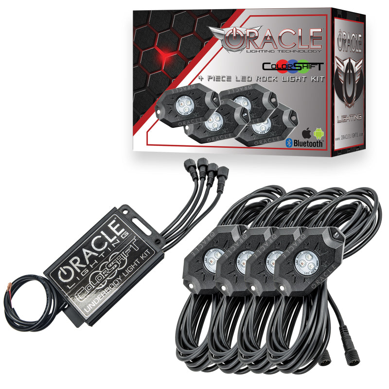 ORACLE Lighting 5796-333 Oracle Bluetooth Underbody Rock Light Kit - 4 PCS - ColorSHIFT