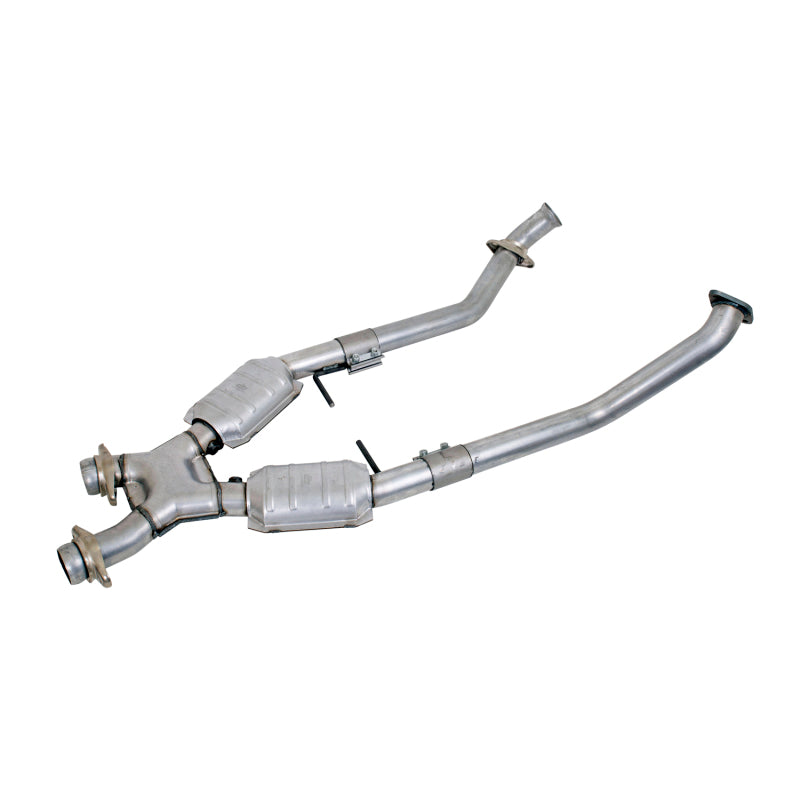 BBK 1666 96-98 Mustang 4.6 GT High Flow X Pipe With Catalytic Converters - 2-1/2