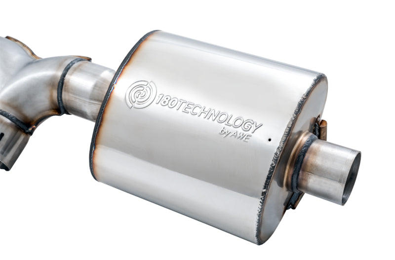 AWE Tuning 3015-33001 2018+ Jeep Wrangler JL/JLU Tread Edition Axle-Back Dual Exhaust - Diamond Black Tips