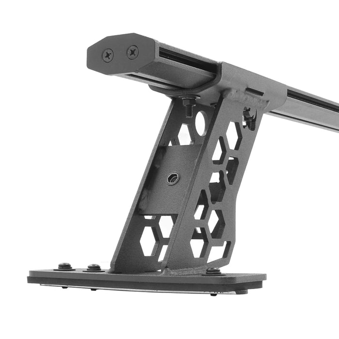 Go Rhino 5935015T 15-22 Ford F-150 / 07-21 Toy. Tundra XRS Cross Bars Kit - Tex Blk (Attch Tonneau Cvr T-Trk)