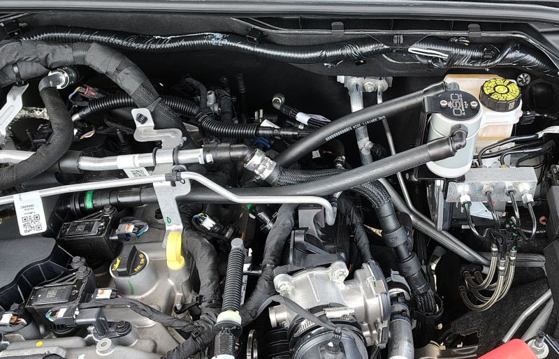 J&L 3059P-C 2025 Ford Bronco 2.3L/ 23-25 Ford Ranger 2.3L Separator 3.0 PCV Side - Clear Anodized