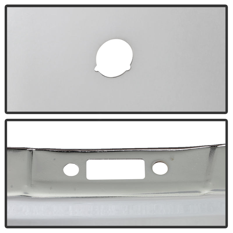 SPYDER 9948497 Spyder Dodge RAM 1500 14-18 Bottom w/Sensor w/Fog Light Hole Front Bumper - Chrome (OEM 68160857AA)