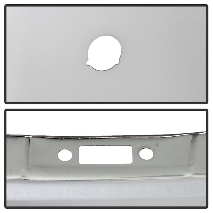 SPYDER 9948497 Spyder Dodge RAM 1500 14-18 Bottom w/Sensor w/Fog Light Hole Front Bumper - Chrome (OEM 68160857AA)