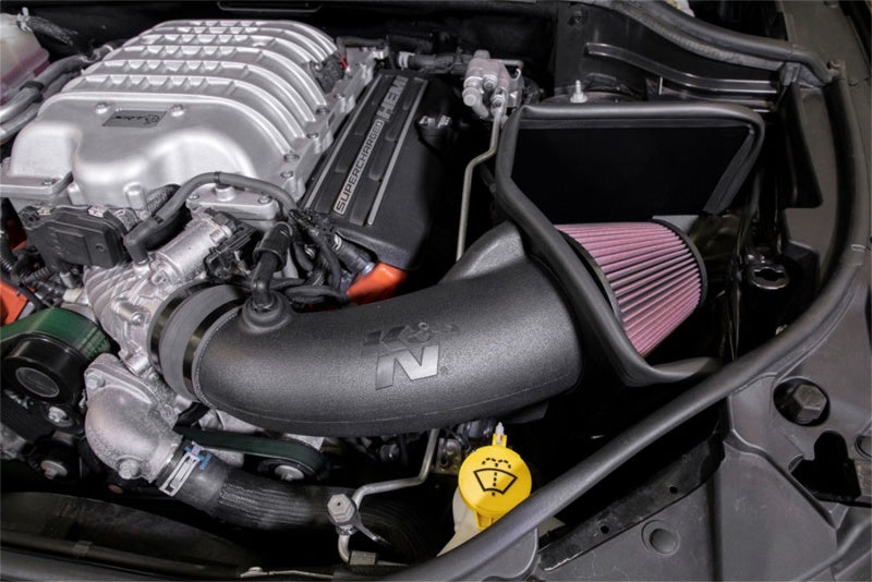 K&N Engineering 63-1579 K&N 18-19 Jeep Grand Cherokee Trackhawk V8-6.2L F/I AirCharger Performance Intake