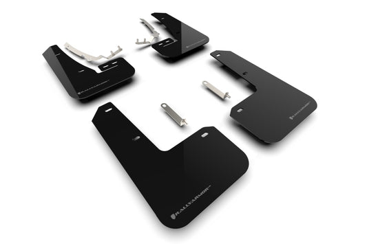 Rally Armor MF80-UR-BLK/GRY 22-25 VW MK8 Golf GTI/R Black UR Mud Flap w/Gray Logo